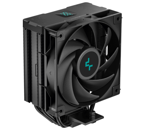 Кулер для процессора DEEPCOOL AG400 DIGITAL BK LGA1700/1200/115X/AM5/AM4 (9шт/кор, TDP 220W, PWM, Fan 120mm, 4 тепл. трубки, черный) RET (AG400 DIGITAL BK) Кулер для процессора DEEPCOOL AG400 DIGITAL BK LGA1700/1200/115X/AM5/AM4 (9шт/кор, TDP 220W, PWM, Fan 120mm, 4 тепл. трубки, черный) RET (AG400 DIGITAL BK)