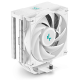 Кулер для процессора DEEPCOOL AG400 DIGITAL WH LGA1700/1200/115X/AM5/AM4 (9шт/кор, TDP 220W, PWM, Fan 120mm, 4 тепл. трубки, черный) RET (AG400 DIGITAL WH)