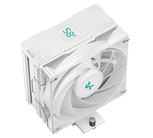 Кулер для процессора DEEPCOOL AG400 DIGITAL WH LGA1700/1200/115X/AM5/AM4 (9шт/кор, TDP 220W, PWM, Fan 120mm, 4 тепл. трубки, черный) RET (AG400 DIGITAL WH) Кулер для процессора DEEPCOOL AG400 DIGITAL WH LGA1700/1200/115X/AM5/AM4 (9шт/кор, TDP 220W, PWM, Fan 120mm, 4 тепл. трубки, черный) RET (AG400 DIGITAL WH)