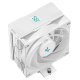Кулер для процессора DEEPCOOL AG400 DIGITAL WH LGA1700/1200/115X/AM5/AM4 (9шт/кор, TDP 220W, PWM, Fan 120mm, 4 тепл. трубки, черный) RET (AG400 DIGITAL WH)