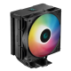 Кулер для процессора DEEPCOOL AG400 DIGITAL BK ARGB LGA1700/1200/115X/AM5/AM4 (9шт/кор, TDP 220W, PWM, ARGB Fan 120mm, 4 тепл. трубки, черный) RET (AG400 DIGITAL BK ARGB)