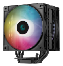 Кулер для процессора DEEPCOOL AG400 DIGITAL PLUS LGA1700/1200/115X/AM5/AM4 (9шт/кор, TDP 220W, PWM, DUAL ARGB Fan 120mm, 4 тепл. трубки, черный) RET (AG400 DIGITAL PLUS)