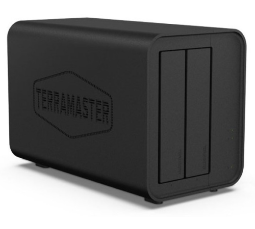 Система хранения данных TerraMaster D2-320 DAS tower/JBOD,RAID0,1/up to 2 SATA(3,5' or 2,5')/1xUSB3.1 Type-C gen2/1xPS/1YW (D2-320)