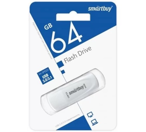 UFD 3.0/3.1 Smartbuy 064GB Scout White (SB064GB3SCW) UFD 3.0/3.1 Smartbuy 064GB Scout White (SB064GB3SCW)