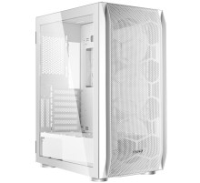 Ginzzu GL 185 White боковая дверца закаленное стекло на петлях на магнитах