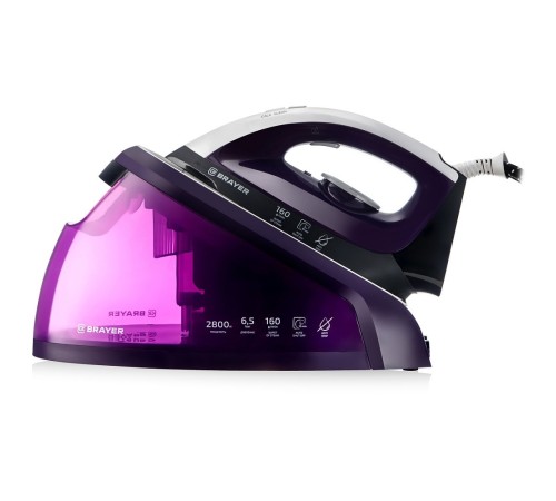 BRAYER BR4152 Паровая станция, 2800 Вт, фиолетовый
