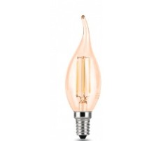 GAUSS 104801805 Светодиодная лампа LED Filament Свеча на ветру E14 5W 420lm 4100K Golden 1/10/50