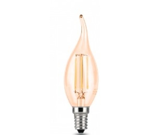 GAUSS 104801805 Светодиодная лампа LED Filament Свеча на ветру E14 5W 420lm 4100K Golden 1/10/50 GAUSS 104801805 Светодиодная лампа LED Filament Свеча на ветру E14 5W 420lm 4100K Golden 1/10/50