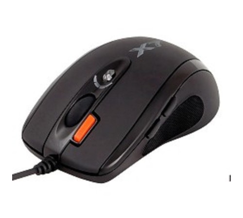 A-4Tech Мышь X(7)-710MK  Мини (черный) USB, 2000dpi, встр. память 16Кб, 1000ГЦ, 6 кнопок. [94402]