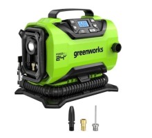 Greenworks ACG301 Компрессор автомобильный аккумуляторный, 24V / 12V (от сети автомобиля), без АКБ и ЗУ [3400807]