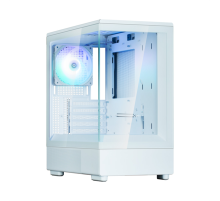 Корпус ZALMAN P10, MATX, WHITE, WINDOW, 2x3.5", 3x2.5", 1xUSB TYPE-C, 1xUSB3.0, REAR 1x120mm ARGB (P10 White)