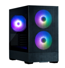 Корпус ZALMAN P30 AIR, MATX, BLACK, WINDOW, 2xCombo (3.5'' or 2.5''), 3x2.5", 1xUSB TYPE-C, 1xUSB3.0, FRONT 2x140mm ARGB, REAR 1x140mm ARGB (P30 AIR Black)