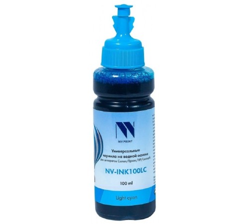 Чернила NV PRINT универсальные на водной основе для аппаратов Epson (100ml) Light Cyan