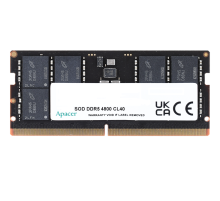 Оперативная память Apacer  DDR5  8GB  4800MHz SO-DIMM (PC5-38400) CL40 1.1V (Retail) 1024*16  3 years (AS08GHB48CTDBGH/FS.08G2A.RTH) (AS08GHB48CTDBGH)