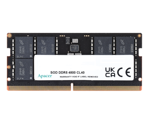 Оперативная память Apacer  DDR5  16GB  4800MHz SO-DIMM (PC5-38400) CL40 1.1V (Retail) 2048*8  3 years (AS16GHB48CTBBGH/FS.16G2A.PTH) (AS16GHB48CTBBGH)