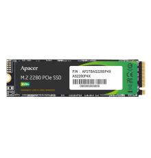 Твердотельный накопитель Apacer SSD AS2280P4X 256Gb M.2 2280 PCIe Gen3x4, R2100/W1700 Mb/s, 3D NAND, MTBF 1.8M, NVMe, 100TBW, Retail, 3 years (AP256GAS2280P4X-1) (AP256GAS2280P4X-1)