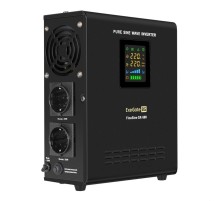 Exegate EX295995RUS ИБП (инвертор, синус, для котла) настенный ExeGate FineSine SX-500.LCD.AVR.2SH <500VA/300W, чистая синусоида, цветной LCD-дисплей, AVR, 2*Schuko, линейно-интерактивный, внешняя бат