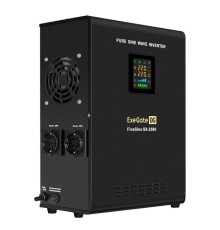 Exegate EX296002RUS ИБП (инвертор, синус, для котла) настенный ExeGate FineSine SX-2500.LCD.AVR.2SH <2500VA/1800W, чистая синусоида, цветной LCD-дисплей, AVR, 2*Schuko, линейно-интерактивный, внешняя