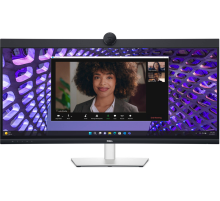 Монитор Dell 34"    P3424WEB S/BK (IPS;21:9;300 cd/m2;1000:1;3440x1440x60Hz;5ms;178/178;DP1.2(HDCP 2.2),HDMI2.2,USB -C,5xUSB 3.2(Gen1),WEBcam 4MP RGB+IR2K; mcr; Spk 2x5W; RJ45; HAS; Tilt; Swiv;VESA100x100) (P3424WEB)