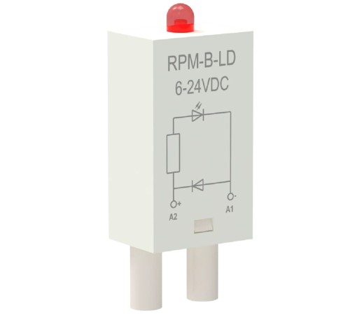 IEK RPM-B-LD-DC6-24V Модуль защиты для реле диод+светодиод 6-24В DC ONI