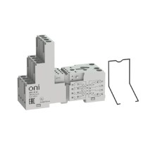 IEK ORS-M-2-4-G Розетка трёхъярусная ORS-M для реле ORM 4C ONI