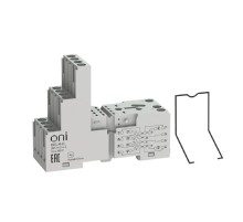 IEK ORS-M-2-2-G Розетка трёхъярусная ORS-M для реле ORM 2C ONI