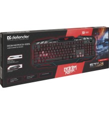 Defender Проводная игровая клавиатура Doom Keeper GK-100DL RU,3-х цветная,19 Anti-Ghost Defender Doom Keeper GK-100DL (45100)