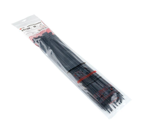 EKF plc-fl-ctsb-4.8x250-r Хомут P6.6 стандартный (ч), 4.8x250 (50шт) FlexLock PROxima