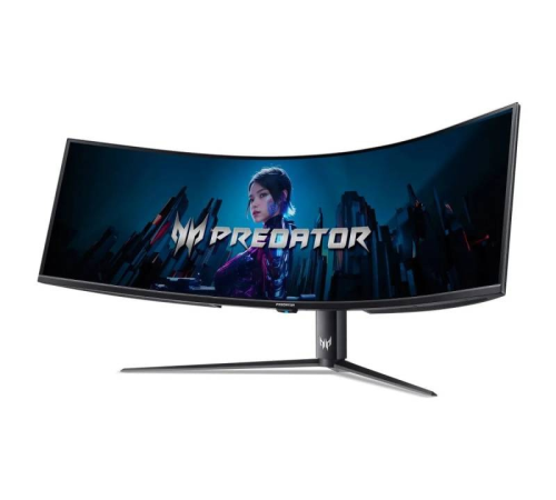 Монитор Acer Predator Z57bmiiphuzx 57" VA 7680x2160 120 Hz 1000cd/m2 1ms 2xHDMI(2.1) + 1xDP + 1xTypeC(PD90W) + USB3.2(1up4down) + Audio out+Speaker 10Wx2 110 H.Adj (UM.NZ7EE.001)