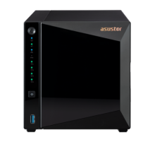 Cетевое хранилище ASUSTOR AS3304T V2 4-Bay NAS/MPl/ARM64 64-bit 1.7GHz/2GBDDR4/noHDD,LFF(HDD,SSD),/1x2.5GbE(LAN)/3xUSB3.2; 90IX01L0-BW3S00 (AS3304T V2)