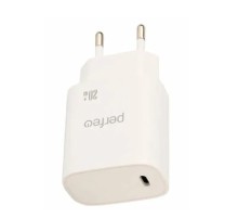 PERFEO Сетевое зарядное устройство с разъемом TYPE-C, 20W, белый (I4660)