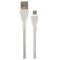 PERFEO Кабель USB A вилка - Micro USB вилка, 2.4A, серый, силикон, длина 1 м., ULTRA SOFT (U4021)