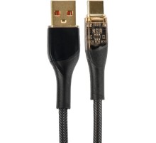 PERFEO Кабель USB A вилка - USB Type-C вилка, 20W, нейлон, черный, длина 1 м., PREMIUM (U4710)