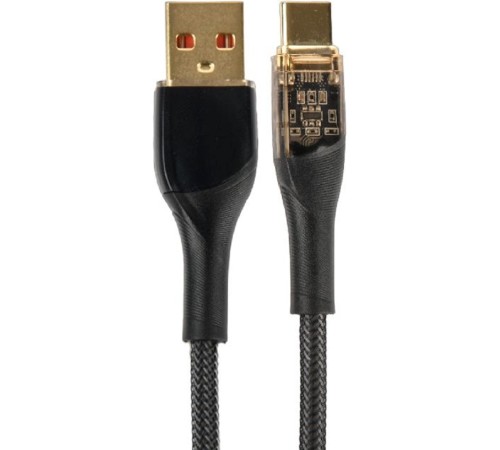 PERFEO Кабель USB A вилка - USB Type-C вилка, 20W, нейлон, черный, длина 1 м., PREMIUM (U4710)
