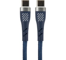 PERFEO Кабель USB C вилка - C вилка, 60W, синий, длина 1 м., POWER (C1103)