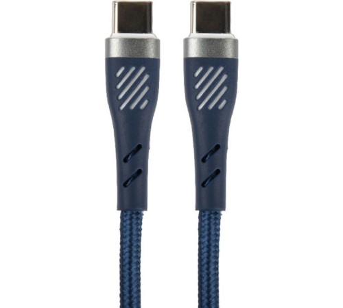PERFEO Кабель USB C вилка - C вилка, 60W, синий, длина 1 м., POWER (C1103)