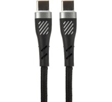 PERFEO Кабель USB C вилка - C вилка, 60W, черный, длина 1 м., POWER (C1105)