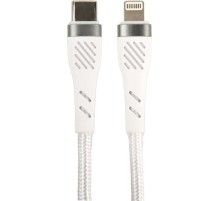 PERFEO Кабель USB C вилка - Lightning вилка, 60W, белый, длина 1 м., POWER (C1004)