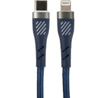 PERFEO Кабель USB C вилка - Lightning вилка, 60W, синий, длина 1 м., POWER (C1003)