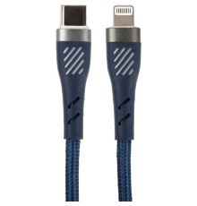 PERFEO Кабель USB C вилка - Lightning вилка, 60W, синий, длина 1 м., POWER (C1003)