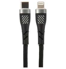 PERFEO Кабель USB C вилка - Lightning вилка, 60W, черный, длина 1 м., POWER (C1005)
