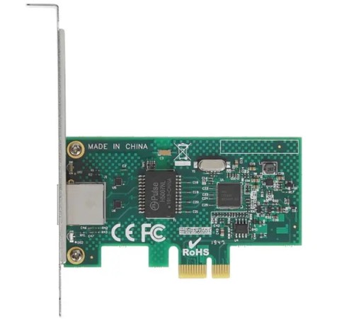 Exegate EX296228RUS Сетевой адаптер ExeGate EXE-i210-F1 (PCI-E x1 v2.0, порт 1xSFP (медный), 10/100/1000Mbps, Gigabit Server NIC Intel Chipset I210-F1)