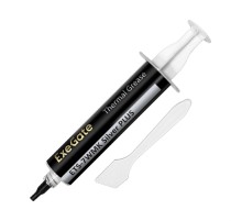 Exegate EX296090RUS Термопаста ExeGate ETS-7WMK Silver PLUS (7,2 Вт/(м•К), 15г, шприц с лопаткой)