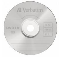 Диск DVD+R Verbatim 4.7Gb 16x Cake Box (100шт) (43551)