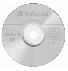 Диск DVD+R Verbatim 4.7Gb 16x Cake Box (100шт) (43551)