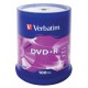 Диск DVD+R Verbatim 4.7Gb 16x Cake Box (100шт) (43551)