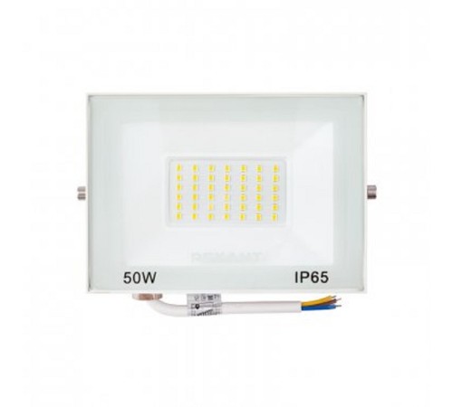 Rexant 605-035 Прожектор светодиодный СДО 50Вт 4000Лм 2700K теплый свет, белый корпус