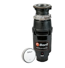 Bort Измельчитель пищевых отходов MASTER ECO CONTROL {390 Вт; 3,3 кг/мин; 3500 об/мин; 1050 мл; Металл ; набор аксессуаров 5 шт} [93417999]