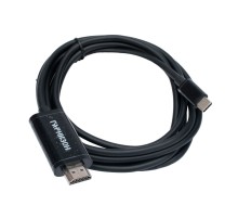 Гарнизон GCC-A-CM-HDMI-1.8M Кабель-переходник с Type-C на HDMI  v1.4, 1.8м, черный, пакет