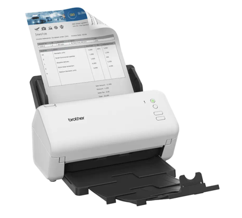 Сканер Brother Документ-сканер ADS-4100, A4, 35 стр/мин, цветной, 1200 dpi, Duplex, ADF60, USB 3.0, USB Host, Ex.ADS-2200 (ADS4100TF1)